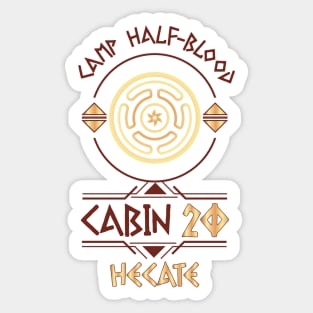 Cabin #20 in Camp Half Blood, Child of Hecate – Percy Jackson inspired design Sticker